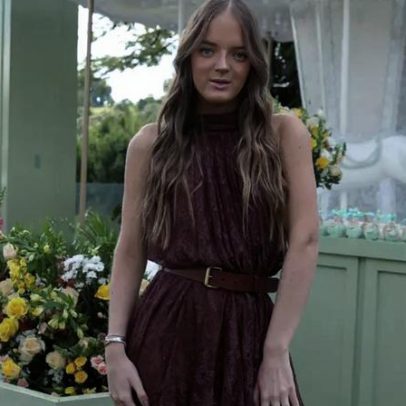 Boho chic domina anivers. de Vicky Justus; Rafa renda marrom e Ana Paula floral