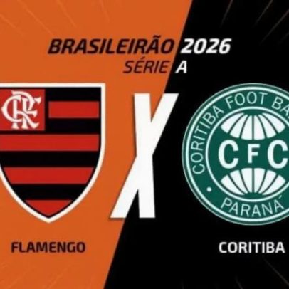 Flamengo x Coritiba ao vivo às 14h30 pela Voz do Esporte