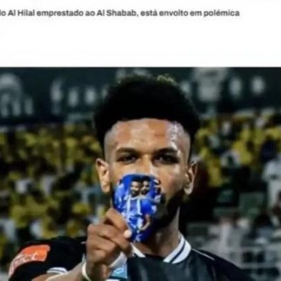 Jogador exibe caneleira de rival e será dispensado na Arábia Saudita