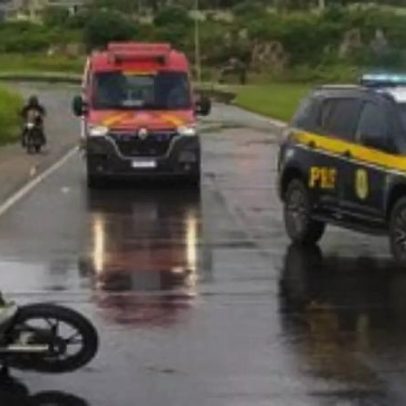 Mãe e filho morrem em acidente de moto na BR-104, Caruaru