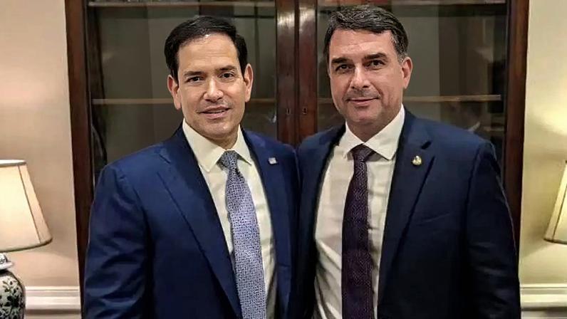 Anúncio feito pelo Departamento de Estado ocorre um dia após Flávio Bolsonaro se encontrou com Marco Rubio nos EUA