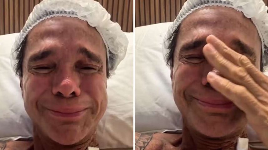 Netinho chora internado ao falar sobre retorno do câncer