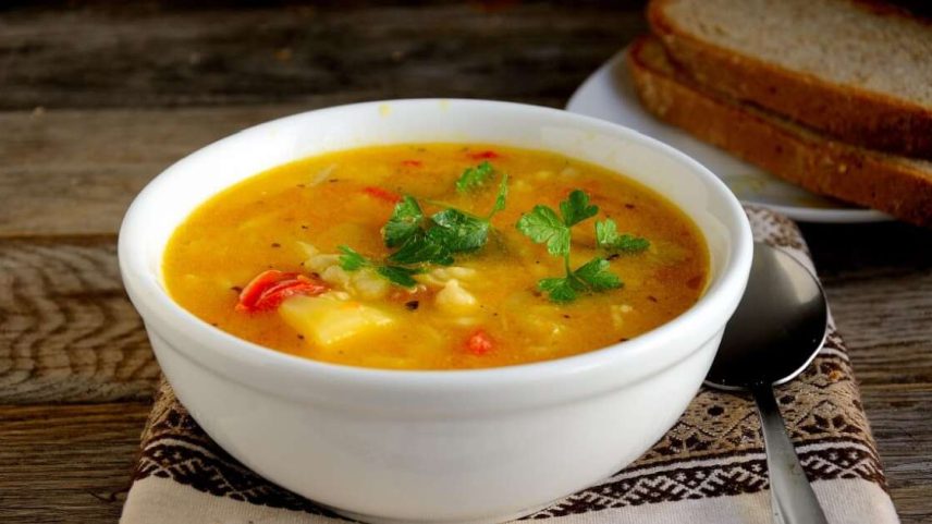 Sopa de mandioquinha com gengibre