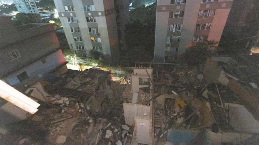 Explosão mobilizou equipes do Corpo de Bombeiros na zona oeste da capital paulista.