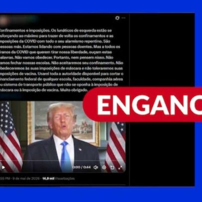 Vídeo mostra Trump criticando isolamento e não é pronunciamento sobre hantavírus