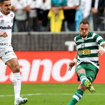 Santos tropeça diante do Coritiba em jogo na capital paulista