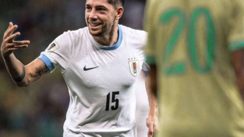 Valverde em campo pelo Uruguai –
