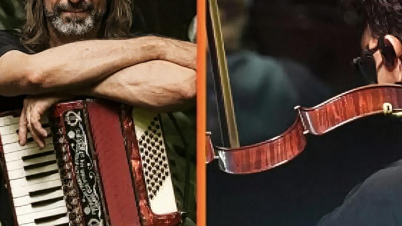 Argentino Chango Spasiuk e a Orquestra Sinfônica do Recife.