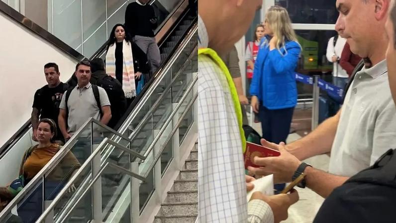 Flávio Bolsonaro embarcou para Washington usando um passaporte diplomático