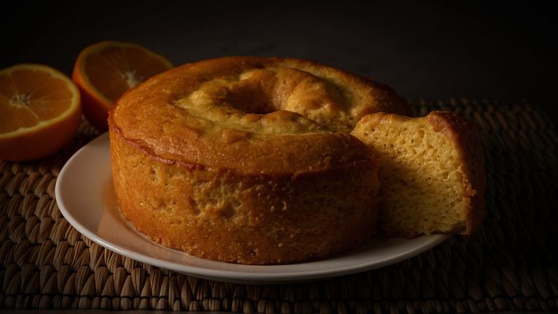 bolo de laranja com iogurte fit.