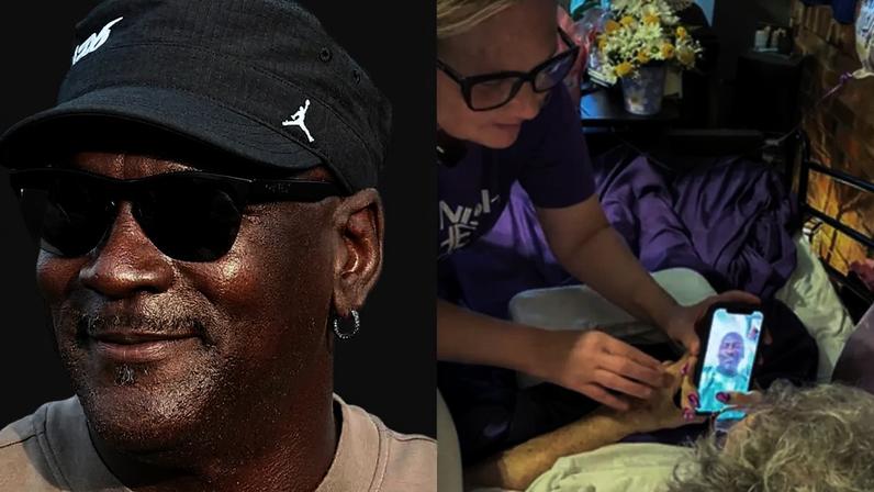 Michael Jordan emocionou fãs ao realizar o último desejo de uma antiga professora, conversando com ela por videochamada