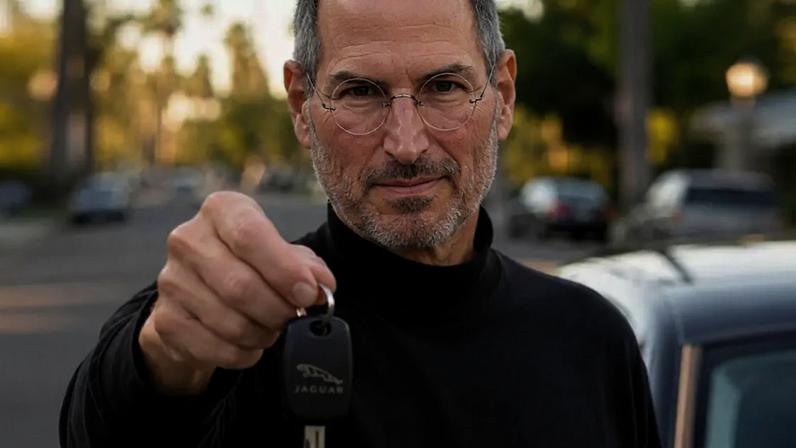 A secretária de Steve Jobs chegou atrasada ao trabalho porque o carro dela não pegava. Ele lhe deu as chaves de um Jaguar novo e disse: