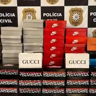 Polícia Civil fecha depósito de calçados piratas em Itaqui