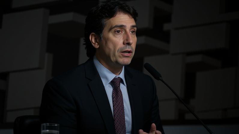 19.mai.26 - O presidente do Banco Central do Brasil, Gabriel Galípolo, na CAE (Comissão de Assuntos Econômicos)