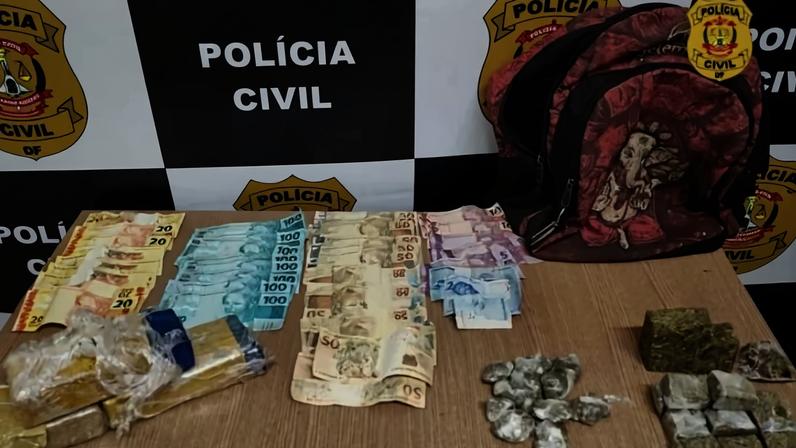 Operação na Feira do Rolo prende traficante que usava redes sociais para divulgar vendas - (crédito: PCDF/Divulgação)