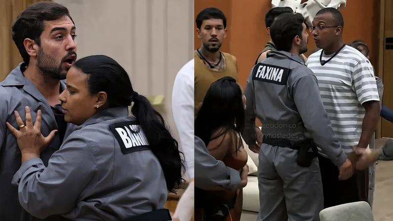 'Casa do Patrão' tem briga generalizada e barraco quase acaba em pancadaria - (crédito: Reprodução/Record)