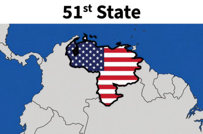 Trump publica imagem retratando a Venezuela como 51º estado dos EUA