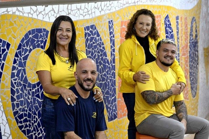 Seu Humberto e Dona Ivete, fundadores da escola