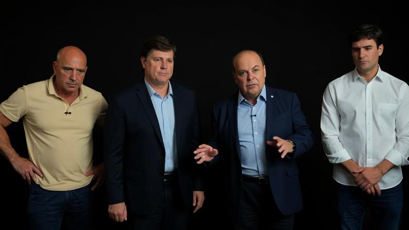 Wellington Luiz, Baleia Rossi, Ibaneis Rocha e Rafael Prudente - (crédito: Redes sociais)