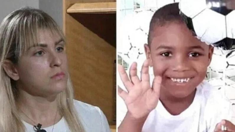 Miguel estava sob os cuidados de Sari quando caiu do 9º andar de prédio - (crédito: TV Globo/ reprodução e arquivo pessoal)