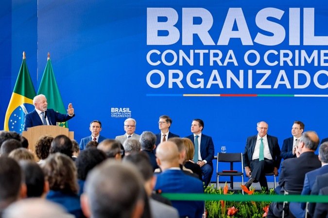 Lula disse a Trump que, para combater o crime organizado, era preciso que brasileiros fossem "devolvidos" - (crédito: SEAUD/PR)