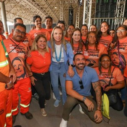 Celina celebra Dia do Gari e anuncia projeto para multar quem suja a cidade