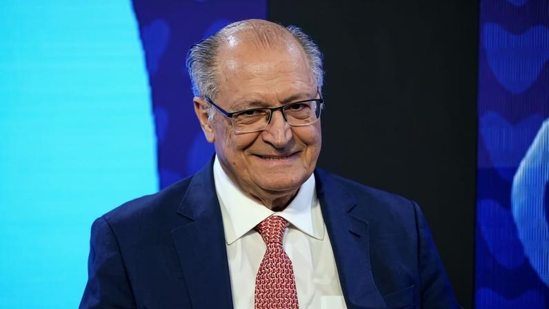 Geraldo Alckmin participou, nesta segunda-feira (18/5), do Abras Show, cerimônia da Associação Paulista de Supermercados - (crédito: Flickr/Vice-Presidência da República)