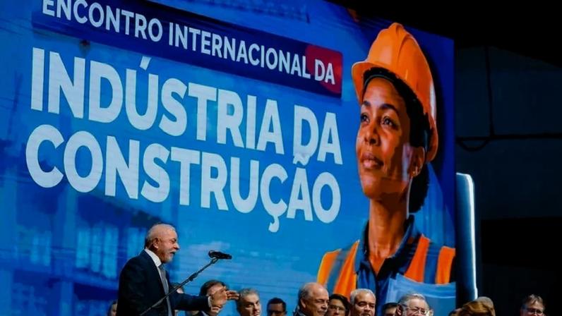 O discurso em prol de Moretti ocorreu durante a abertura da 101ª edição do Encontro Internacional da Indústria da Construção (Enic), em São Paulo - (crédito: Ricardo Stuckert / PR)