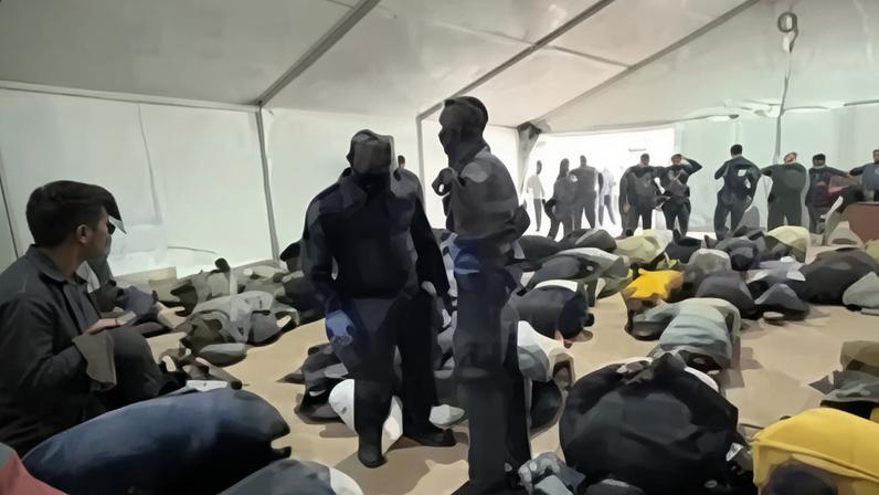 Imagens de ativistas da flotilha humanitária com destino a Gaza amarrados após serem capturados por forças de Israel