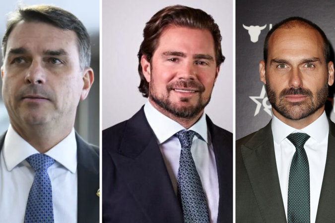 Contrato obtido pelo Intercept traz Mario Frias e Eduardo Bolsonaro como produtores executivos do filme sobre a vida de Jair Bolsonaro, na época intitulado *O Capitão do Povo*, e não *Dark Horse* - (crédito: Reprodução/Intercept Brasil)