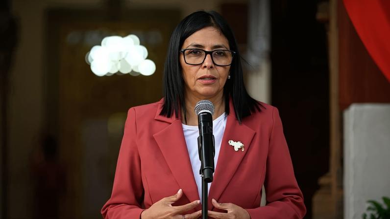 A presidente interina Delcy Rodríguez: agradecimentos a Trump - (crédito: Federico Parra/AFP)