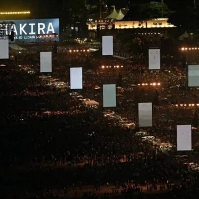 Show de Shakira em Copacabana atrasou por problema familiar