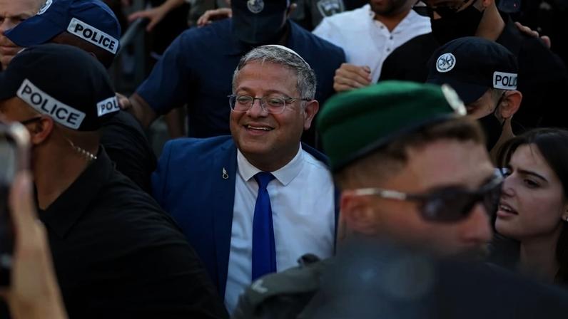 Itamar Ben-Gvir, ministro da Segurança Nacional, é uma das figuras mais conhecidas da extrema direita israelense - (crédito: AFP)