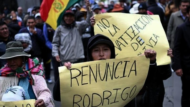 Protestos na Bolívia - (crédito: MARVIN RECINOS / AFP)