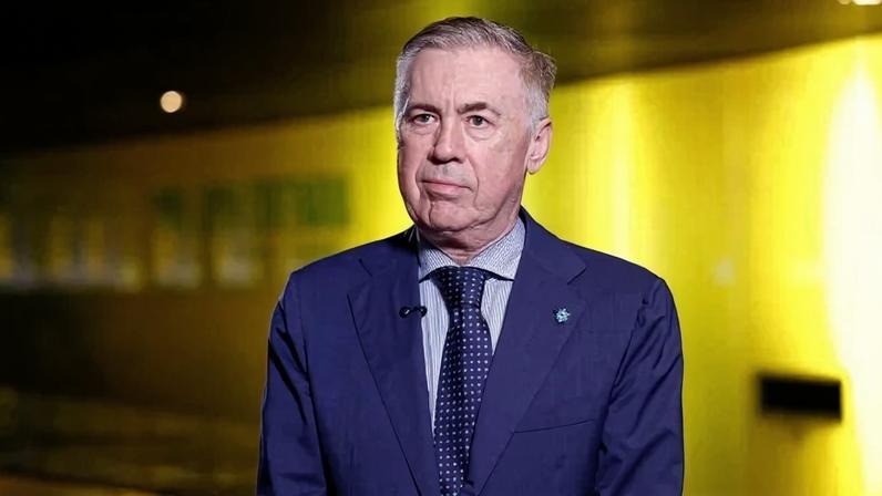 A agenda de Carlo Ancelotti começou cedo e só terminará depois da entrevista ao JN, por volta das 21h - (crédito: Raphael Ribeiro/CBF)