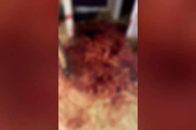 O autor do crime fugiu antes da chegada das autoridades e ainda não foi localizado - (crédito: Bastião Notícias (@bastiaonoticias))