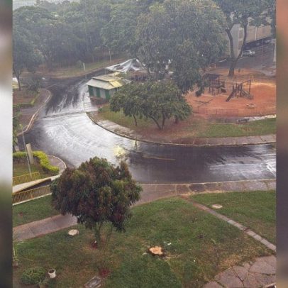 DF registra chuva em várias regiões; previsão para o fim de semana