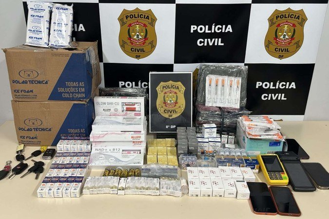 A carga tinha como destino o estado de Minas Gerais; cinco pessoas foram presas - (crédito: Divulgação/ PCDF)