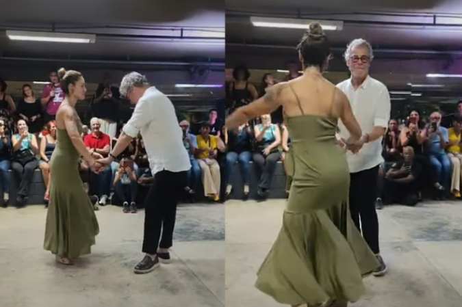 O dançarino e coreógrafo Carlinhos de Jesus volta a dançar durante o evento Cultura em Movimento, em Santos (SP) - (crédito: Reprodução / Instagram)