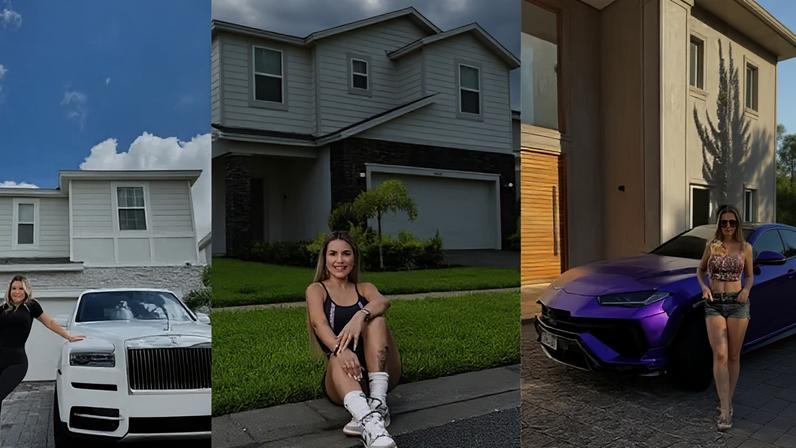 A influenciadora Deolane Bezerra, presa por suspeita de lavar dinheiro junto ao PCC, exibe mansões e frota de carros de luxo possuídos por ela - (crédito: Reprodução / Instagram / @deolane)