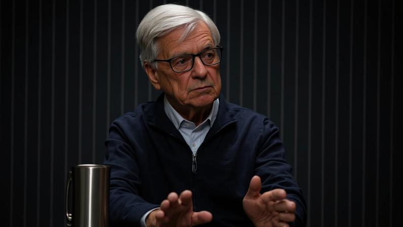 O ex-cientista que trabalhou com a NSA e a CIA, Hal Puthoff, durante participação no podcast The Diary of a CEO - (crédito: Reprodução / YouTube / The Diary of a CEO)