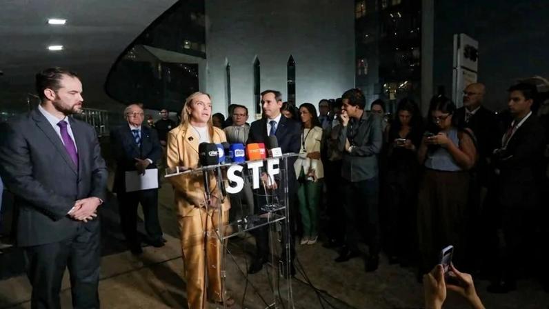 Reunião no STF nesta terça-feria (26/5) com a presença de Celina Leão mostrou avanço nas tratativas de socorro ao BRB - (crédito: Joel Rodrigues/ Agencia Brasília)