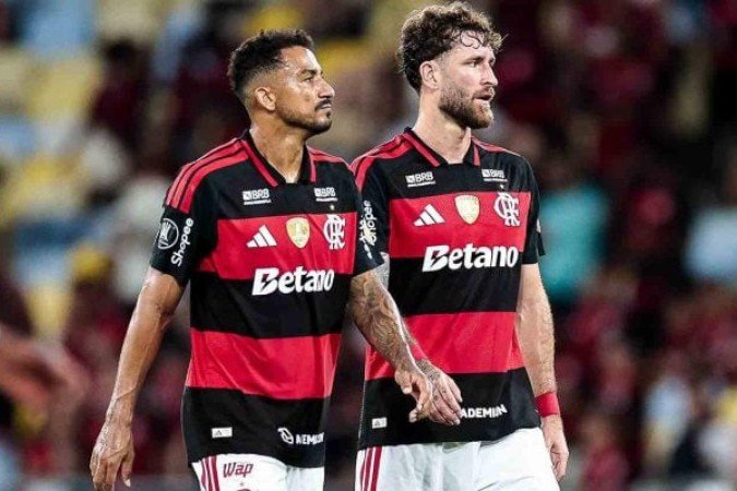 Danilo é nome certo na lista de Carlo Ancelotti, enquanto Léo Pereira ainda está na disputa - (crédito: Foto: Gilvan de Souza/Flamengo)