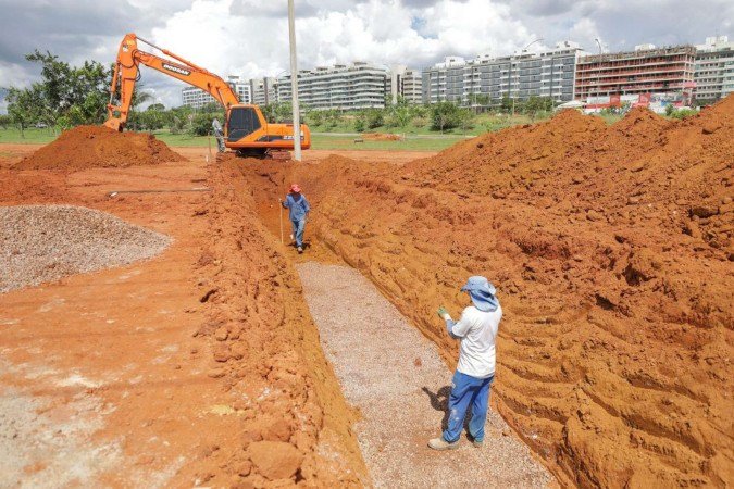 O prazo inicial da obra, a partir de outubro de 2022, era de dez meses consecutivos. Ela deveria ser concluída em agosto de 2023. A equipe técnica do TCDF analisou, no período auditado, que pelo ritmo de execução, a construção será finalizada apenas em 2027 - (crédito: Foto: divulgação/TCDF)