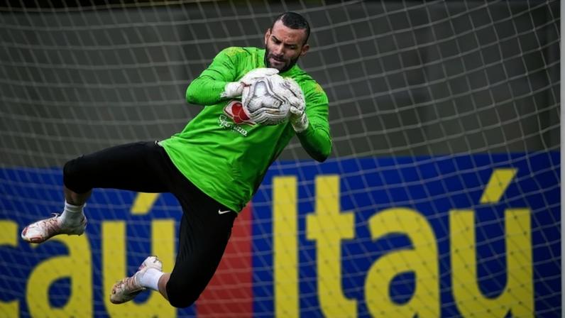 Remanescente da Copa do Mundo de 2022, Weverton é o mais velho na Seleção Brasileira de 2026: 38 anos - (crédito: Lucas Figueiredo/CBF)
