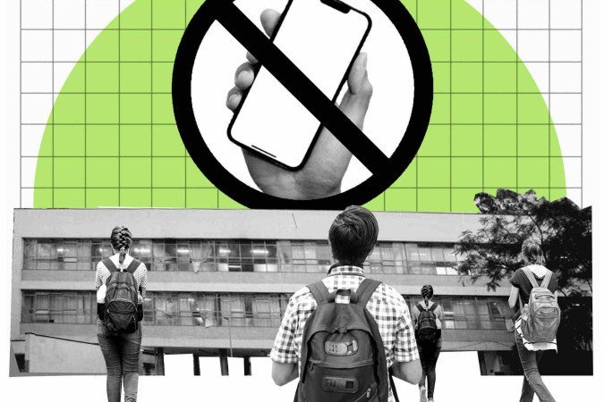 celular proibido na escola 3103 - (crédito: Caio Gomez)