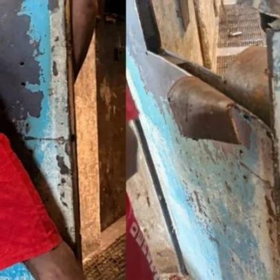 Detento fica entalado ao tentar pegar objeto em cela de penitenciária