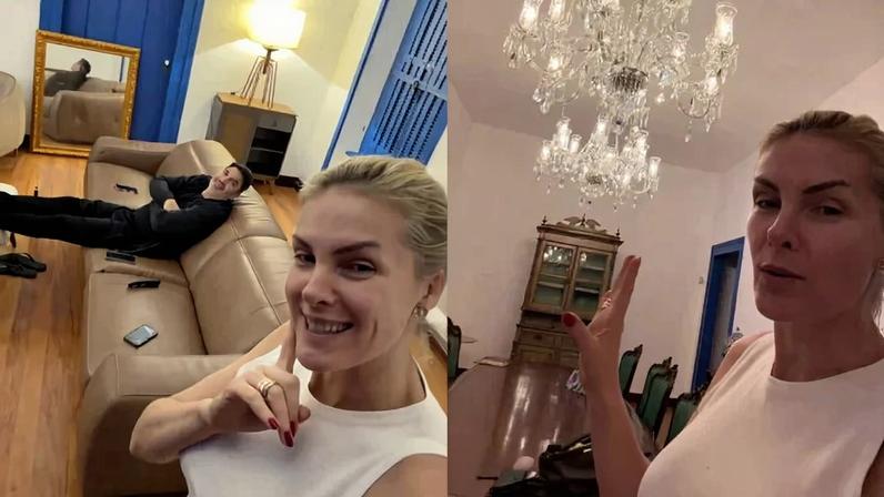 Na nova mansão histórica do casal, Ana Hickmann mostra presentes luxuosos de decoração dados por Edu Guedes como primeiro presente de casamento - (crédito: Reprodução/Instagram)