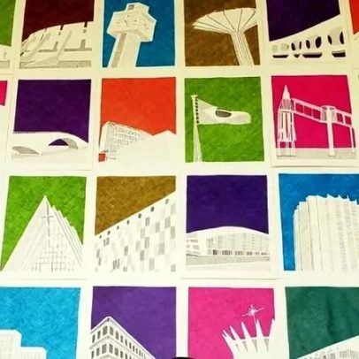 Arquivo Público inaugura painel com canetas para celebrar Brasília