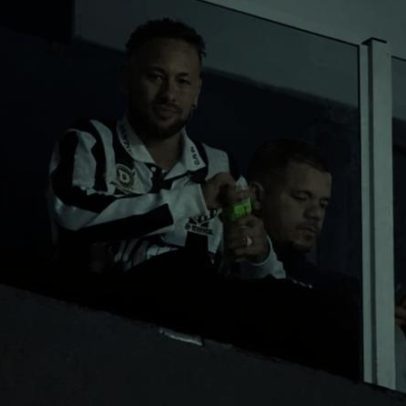 Neymar reage a questionamento sobre edema no Santos